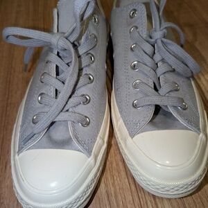 Converse Gray Canvas Low Top Sneakers